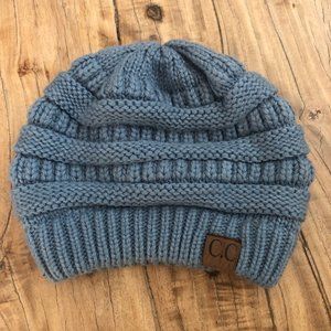 Grey Blue C.C Beanie